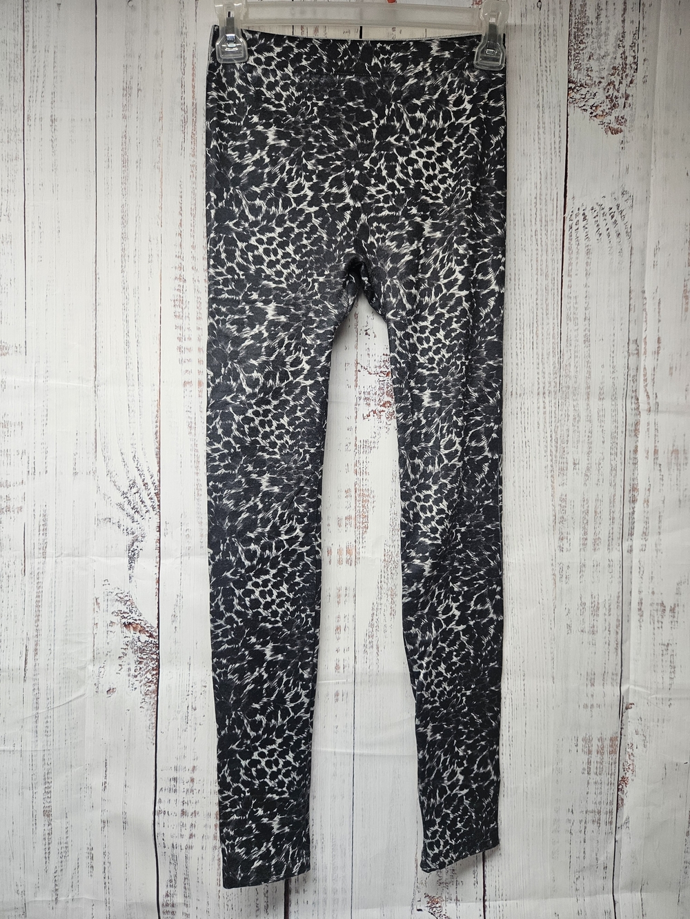 Black and White Leopard Print Women’s Leggings Size Small